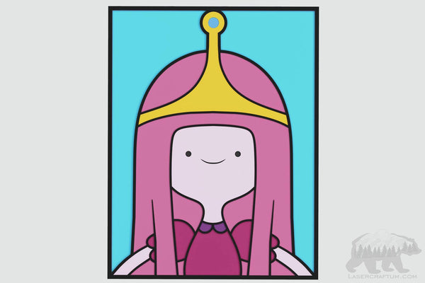 Princess Bubblegum (Adventure time) Layered Design for cutting