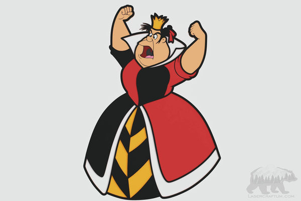Classic Queen of Hearts Layered Design for cutting