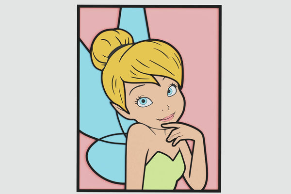 Tinkerbell Portrait Layered Design for cutting