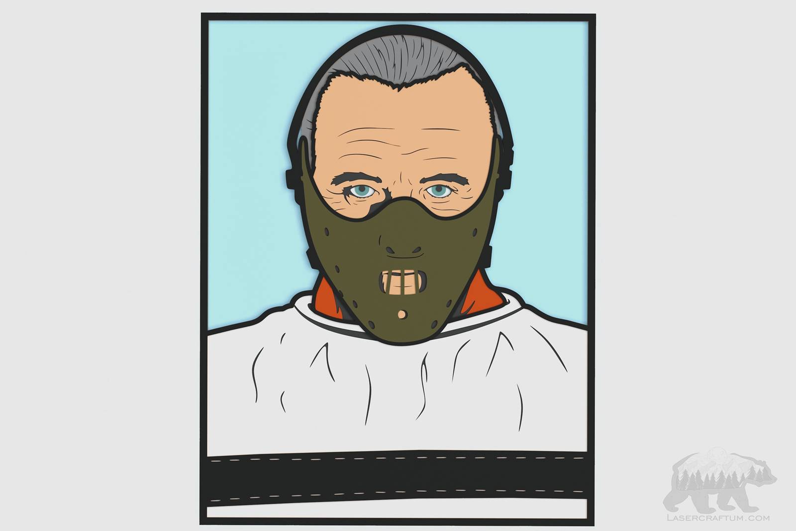 Hannibal Lecter Layered Design for cutting