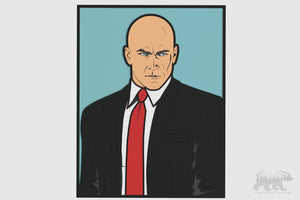 Agent 47 (Hitman) Layered Design for cutting