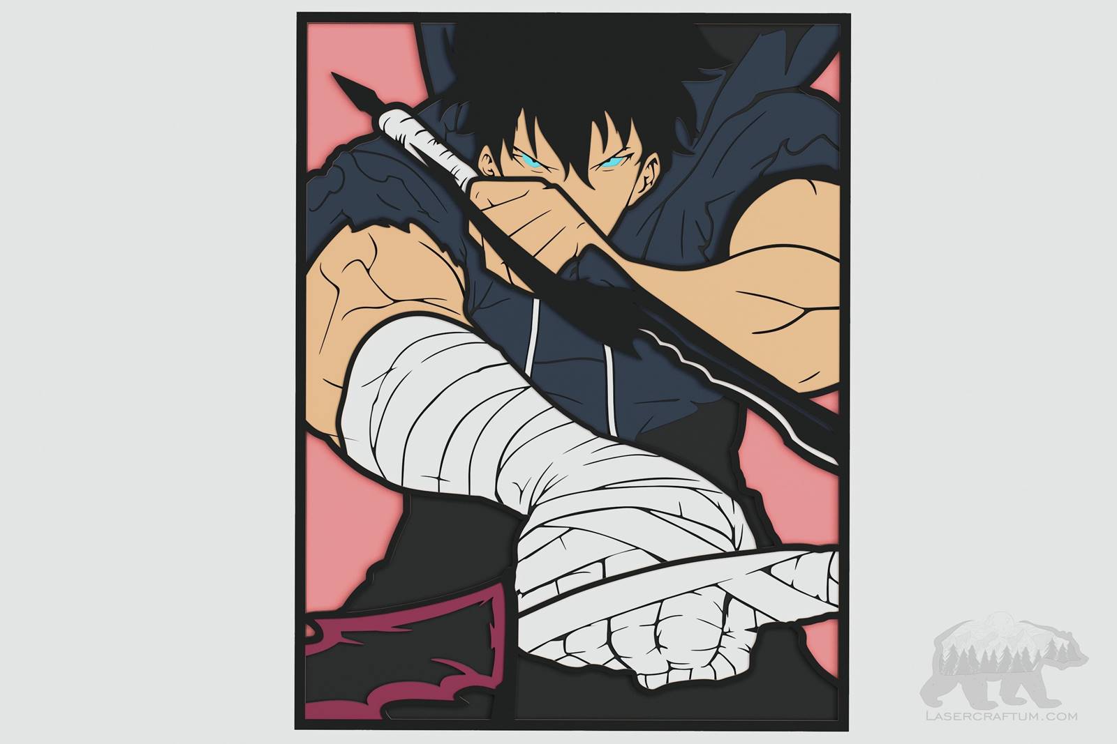 Sung Jin-Woo v2 (Solo Leveling Anime) Layered Design for cutting