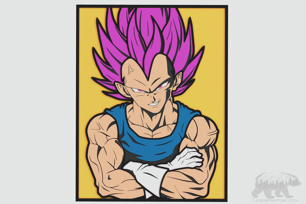 Ultra Ego Vegeta Layered Design for cutting