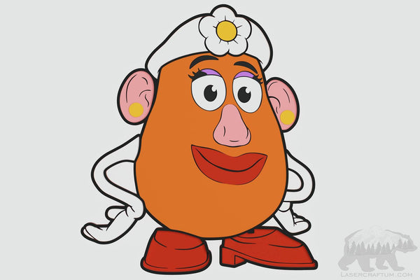 Mrs. Potato Head (Toy Story) Layered Design for cutting