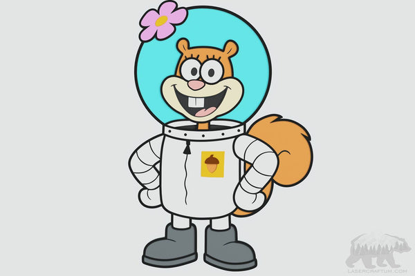 Sandy Cheeks Layered Design for cutting