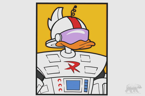 Gizmoduck Layered Design for cutting