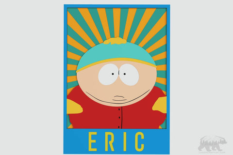 Eric Cartman Portrait Layered Design for cutting