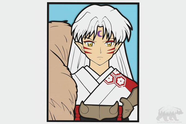 Sesshomaru Layered Design for cutting