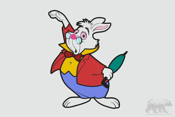 White Rabbit Layered Design for cutting