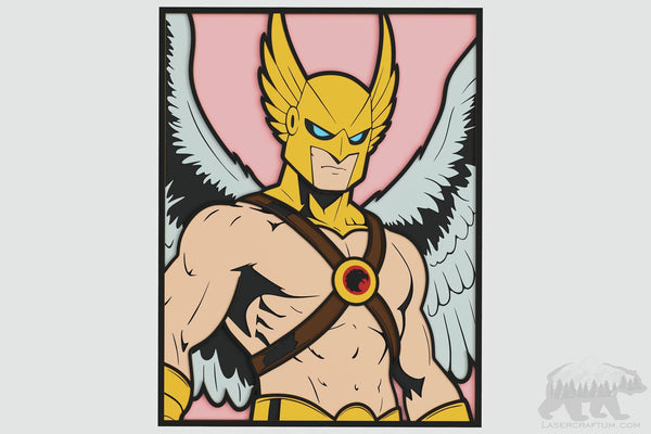 Hawkman Layered Design for cutting