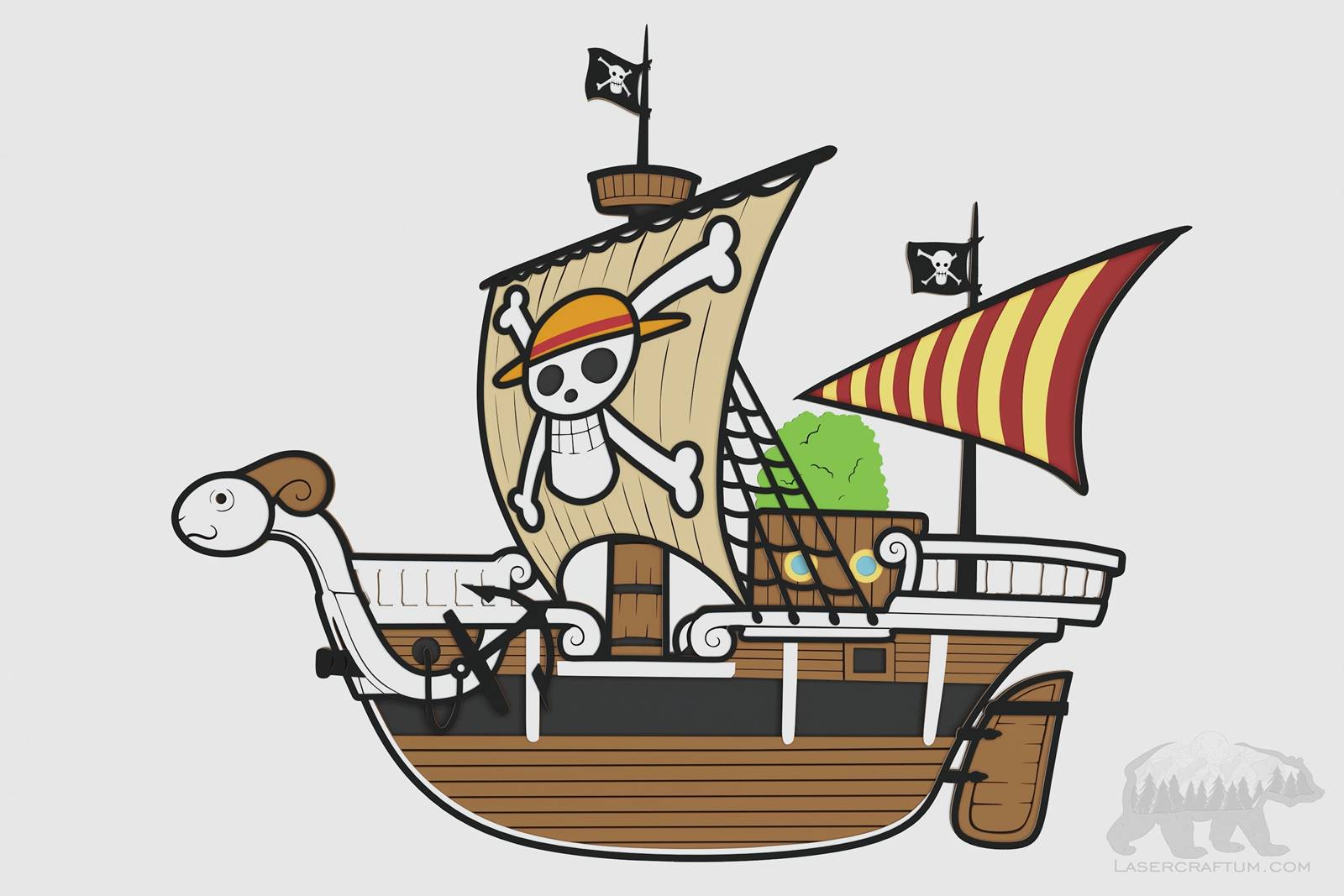 Going Merry (One Piece) Layered Design for cutting