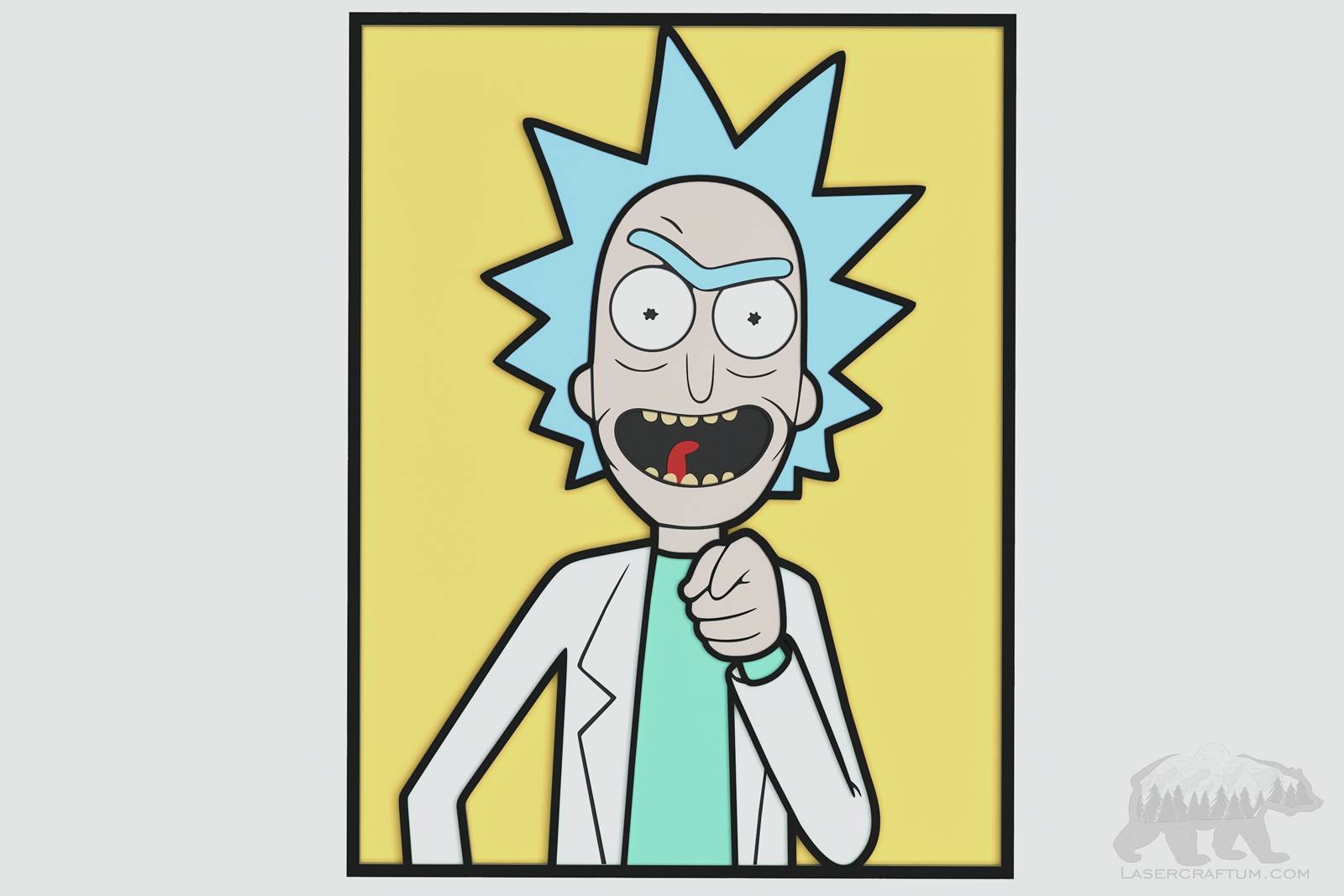 Rick Sanchez v3 Layered Design for cutting