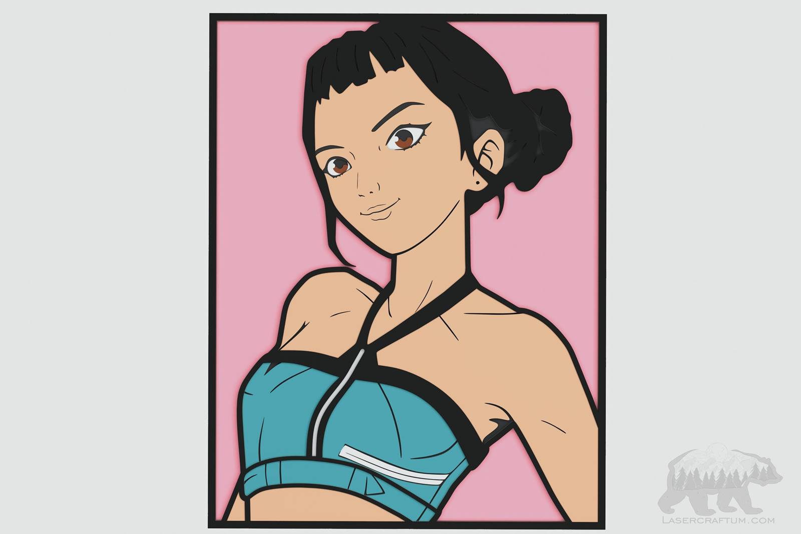 Zoey (K-Pop Demon Hunters) Layered Design for cutting