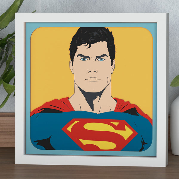 Superman Shadow Box. File for cutting