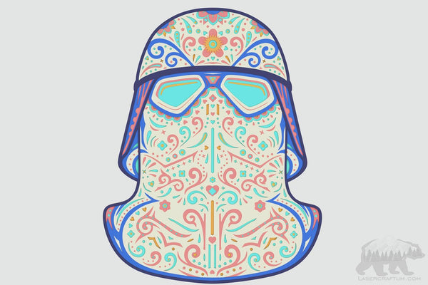 Snowtrooper Helmet Layered Design for cutting