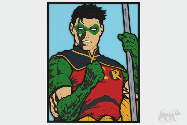 Robin (Damian Wayne) Layered Design for cutting