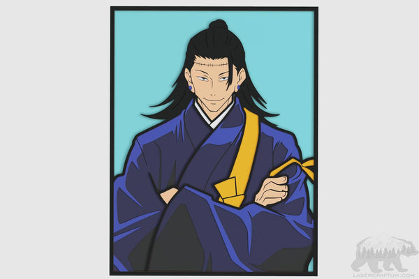 Suguru Geto (Jujutsu Kaisen) Layered Design for cutting