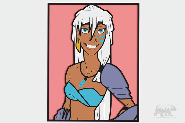 Princess Kida (Atlantis: The Lost Empire) Layered Design for cutting