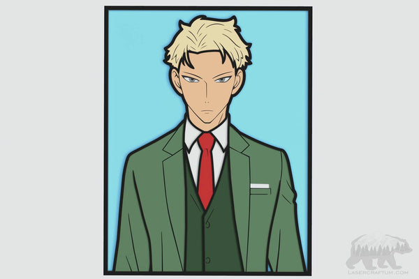 Loid (Spy x Family) Layered Design for cutting