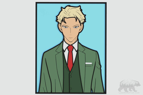 Loid (Spy x Family) Layered Design for cutting