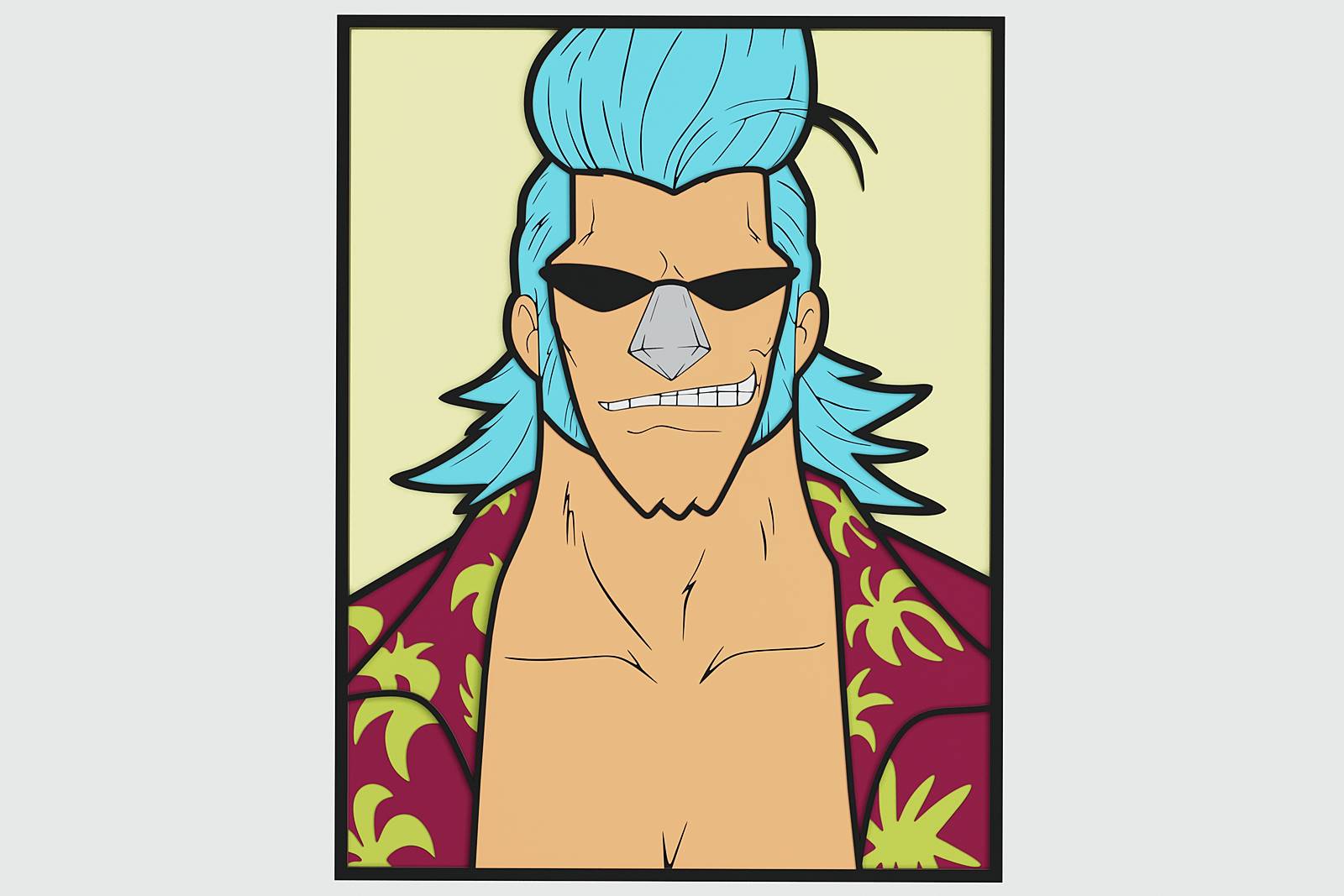Franky (One Piece) Layered Design for cutting