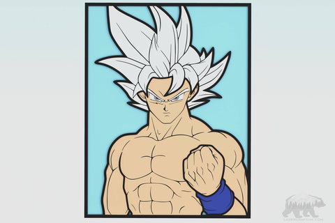 Goku Ultra Instrinct Layered Design for cutting