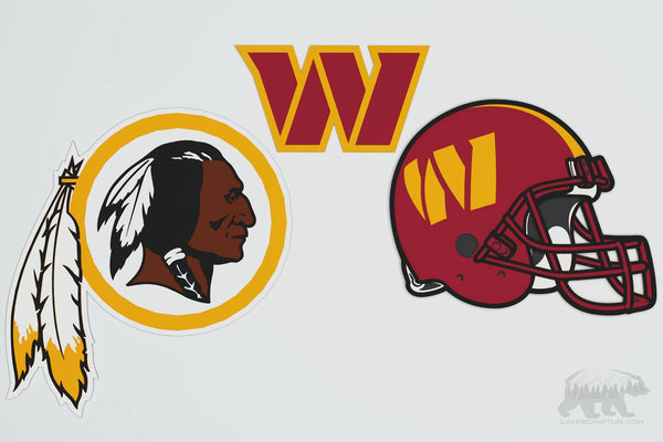 Washington Commanders (Redskins) Layered Design for cutting
