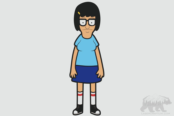 Tina (Bob's Burgers) Layered Design for cutting