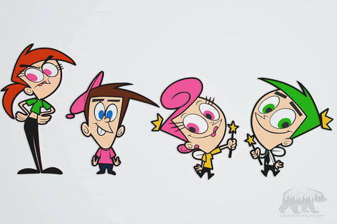 The Fairly OddParents Layered Design for cutting