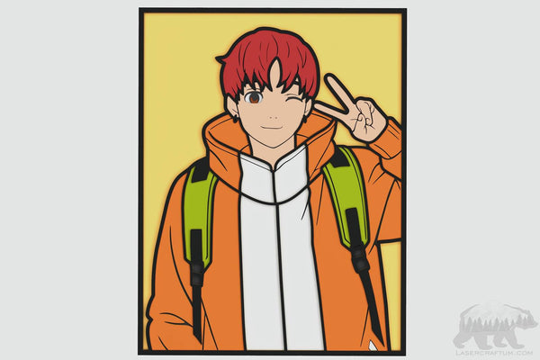 Jiji (Dandadan) Layered Design for cutting