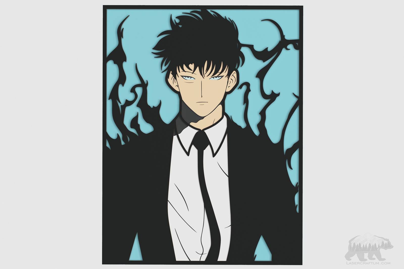 Sung Jin-Woo (Solo Leveling Anime) Layered Design for cutting