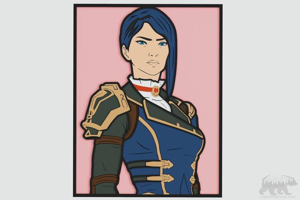 Caitlyn (Arcane) Layered Design for cutting