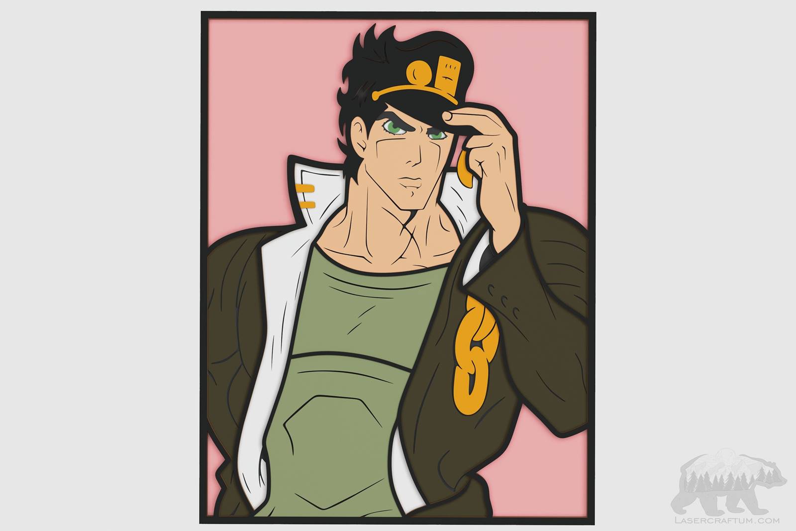 Jotaro Kujo Layered Design for cutting