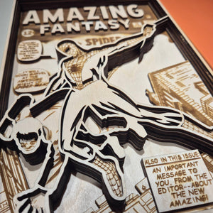 Layered Design of Comic Book Page for laser cutting