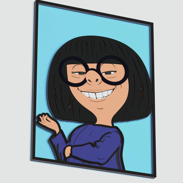 Edna Mode (Incredibles) Layered Design for cutting