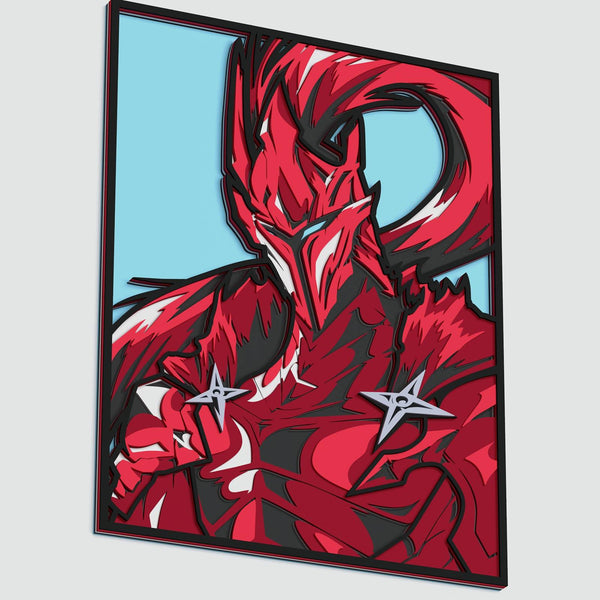 Igris (Solo leveling) Layered Design for cutting