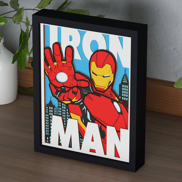 Iron Man Shadow Box. File for cutting