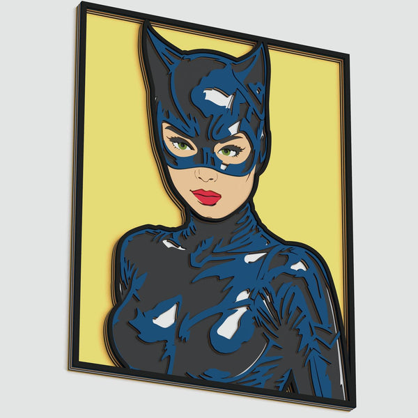 Catwoman Layered Design for cutting