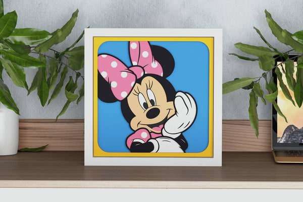 Minnie Mouse Shadow Box. File for cutting