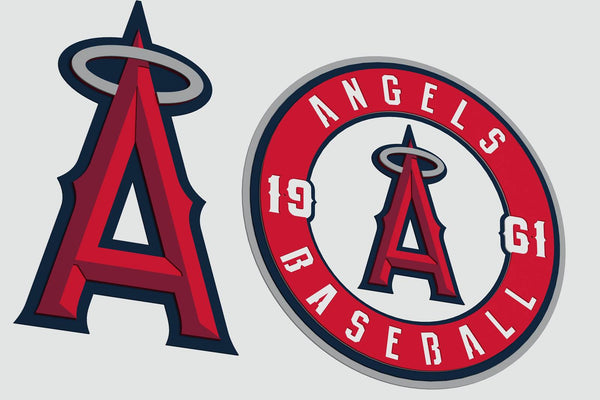 Los Angeles Angels Layered Design for cutting