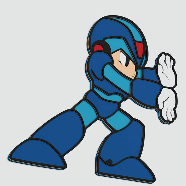 Mega Man v2 Layered Design for cutting