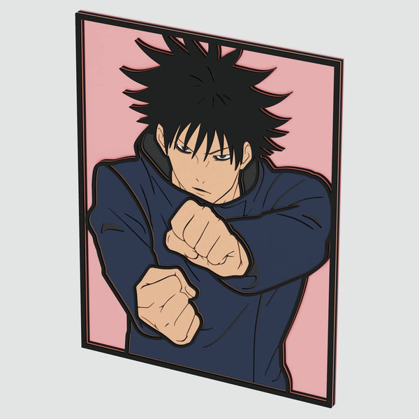 Megumi Fushiguro (Jujutsu Kaisen) Layered Design for cutting