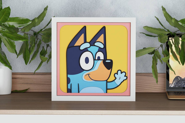 Bluey Shadow Box v2. File for cutting