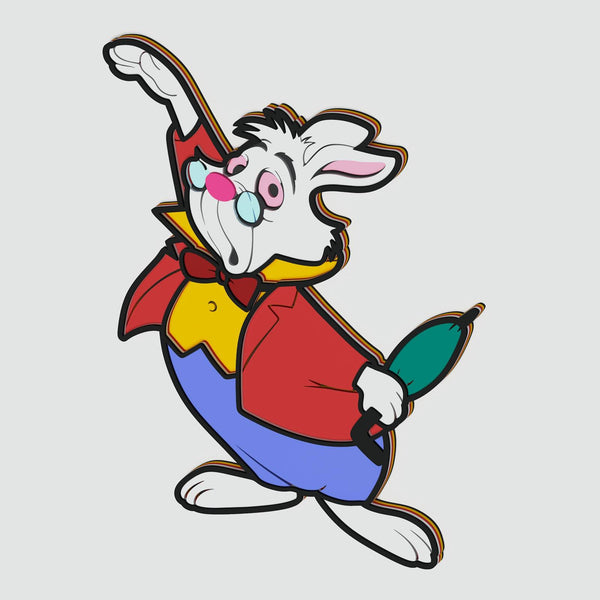 White Rabbit Layered Design for cutting