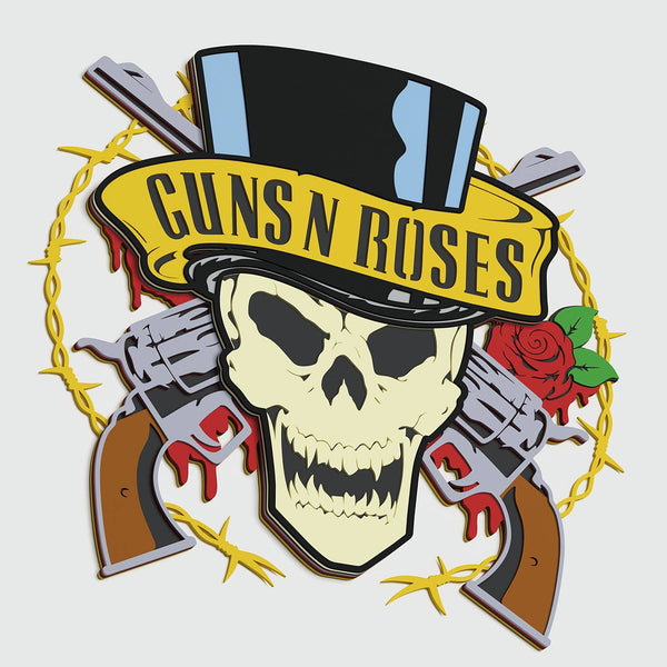 Guns And Roses Layered Design for cutting
