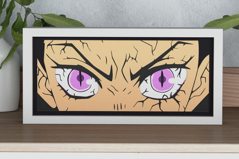 Nezuko Demon Eyes Shadow Box. File for cutting