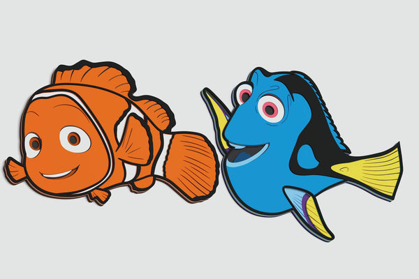Nemo And Dory Layered Design for cutting