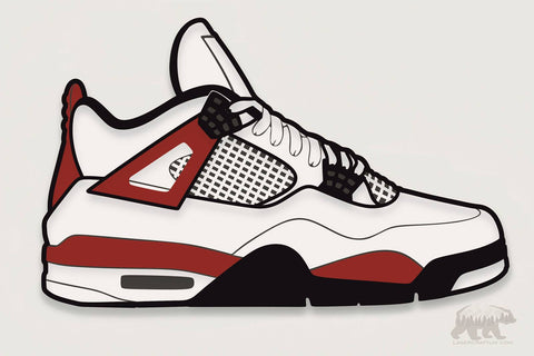 Air Jordan 4 Layered Design for cutting