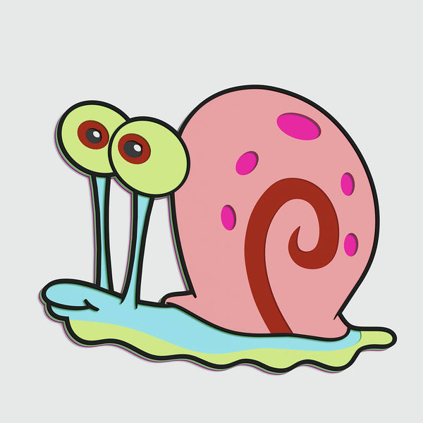 Gary the Snail Layered Design for cutting