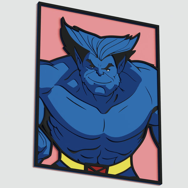 Beast (X-Men) Layered Design for cutting